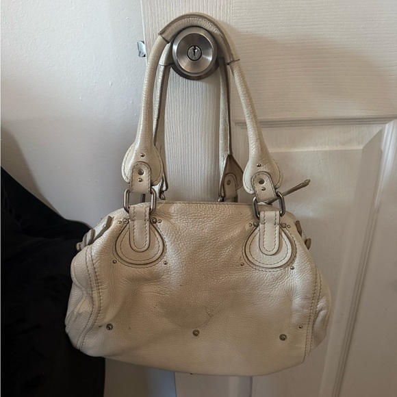 Chloe Cream Leather Paddington Handbag - Picture 3 of 11